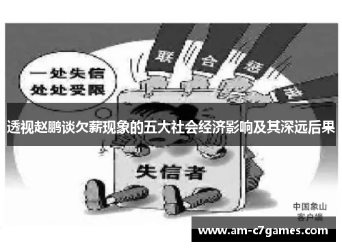 透视赵鹏谈欠薪现象的五大社会经济影响及其深远后果 透视赵鹏谈欠薪现象的五大社会经济影响及其深远后果