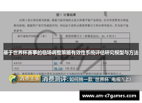 基于世界杯赛事的临场调整策略有效性系统评估研究模型与方法